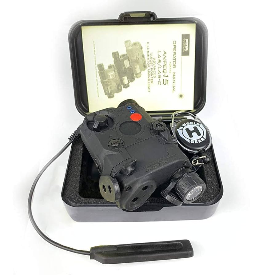 FMA AN-PEQ15 LA5 レッド&IR／LEDライト BK Amazon.com: H World Shopping Airsoft Version FMA PEQ LA5